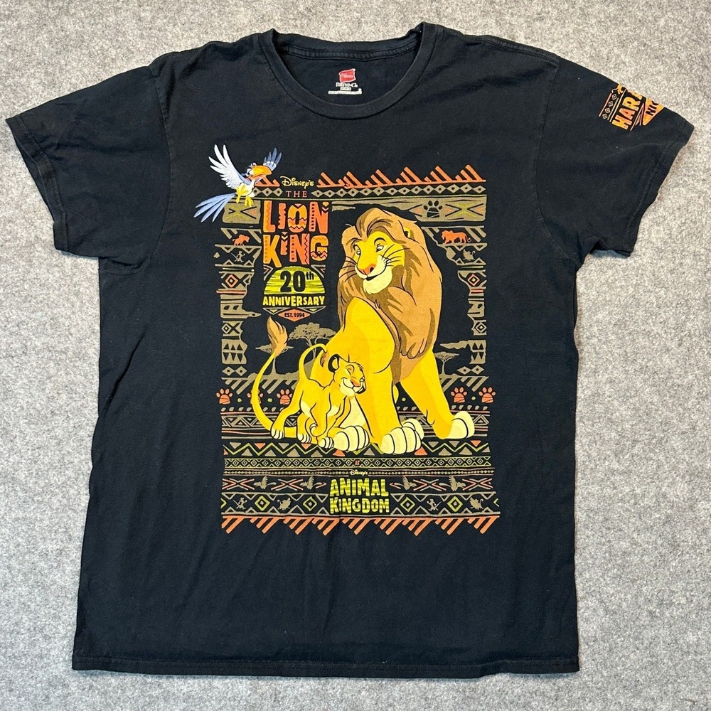 Disney Animal Kingdom The Lion King 20th Anniversary Harambe Nights Shirt Mens M
